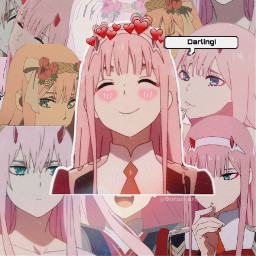zerotwo darlinginthefrankxx darling collage anime freetoedit