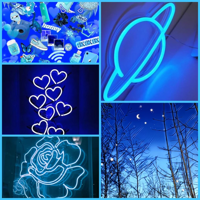pics Blue Aesthetic Picsart blue aesthetic planet heart flower