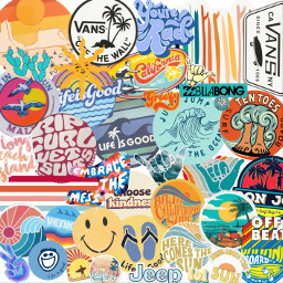 collage awholebunchofstickers surf surfing aesthetic freetoedit