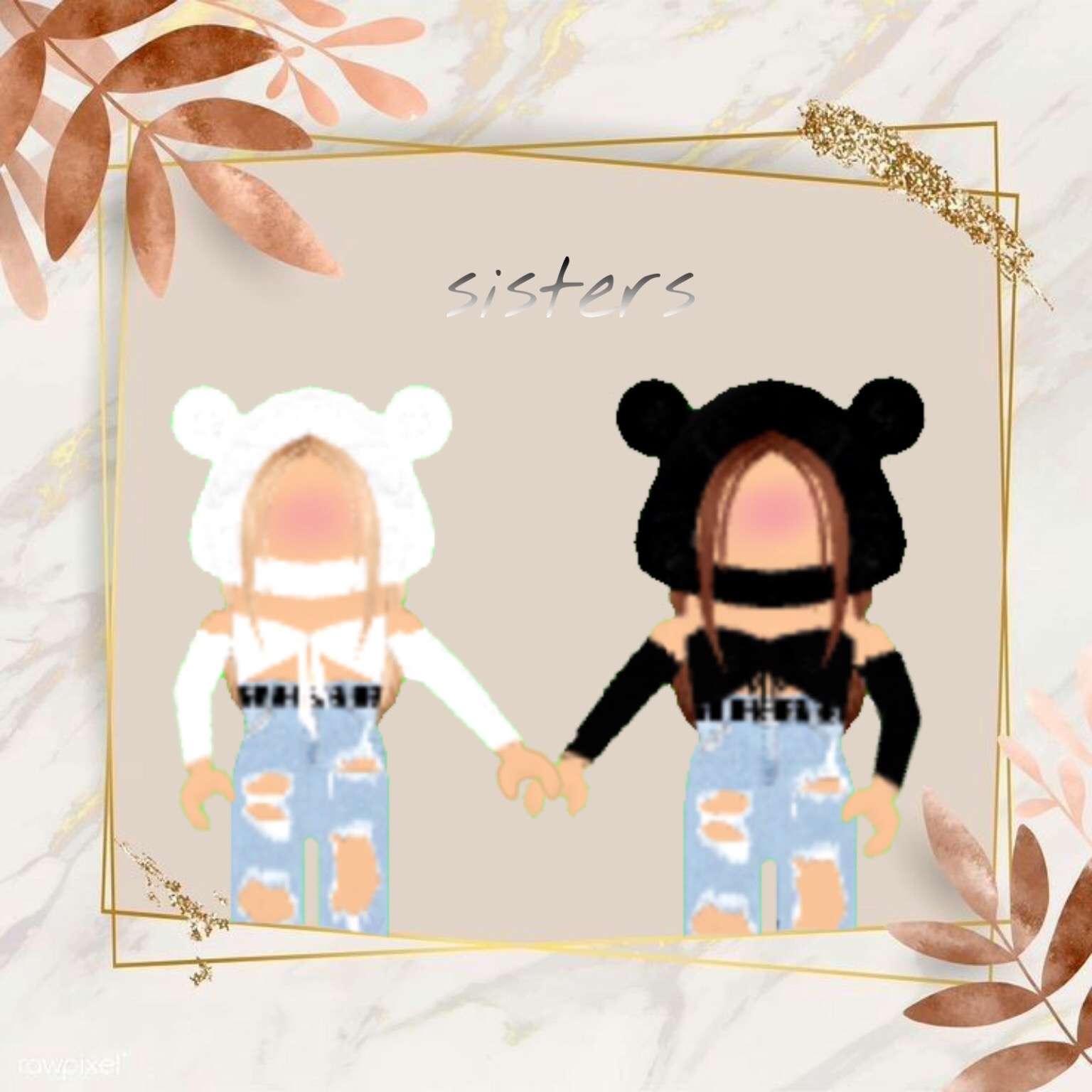 Roblox Gfx Sisters Image By Lalalurs - cute aesthetic roblox gfx sisters