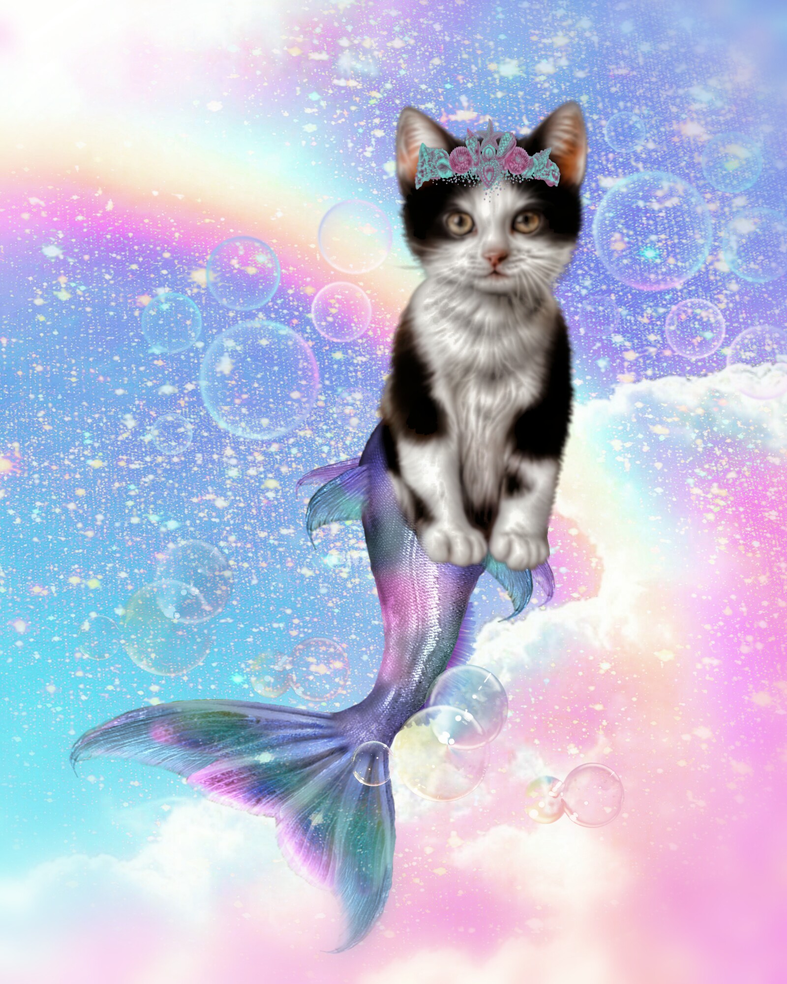 76 Mermaid Cat Merkitty Coloring Pages | KIDS COLORING