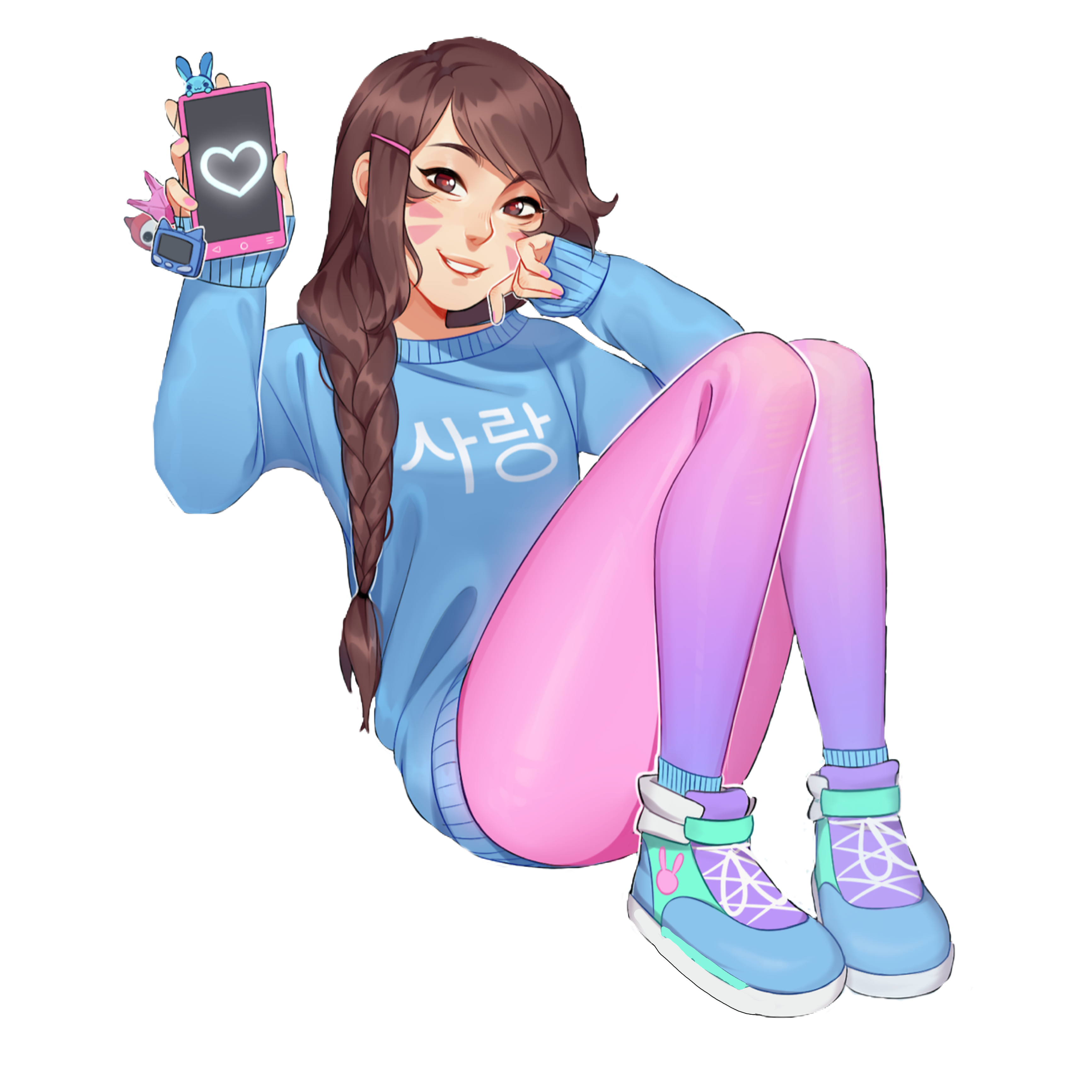This visual is about freetoedit dva overwatch girl blue #freetoedit #dva #o...