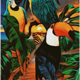 freetoedit tropical tropicalbirds parrots toucan srcmonsteramoment