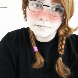 girl color colorsplash braids glasses freetoedit