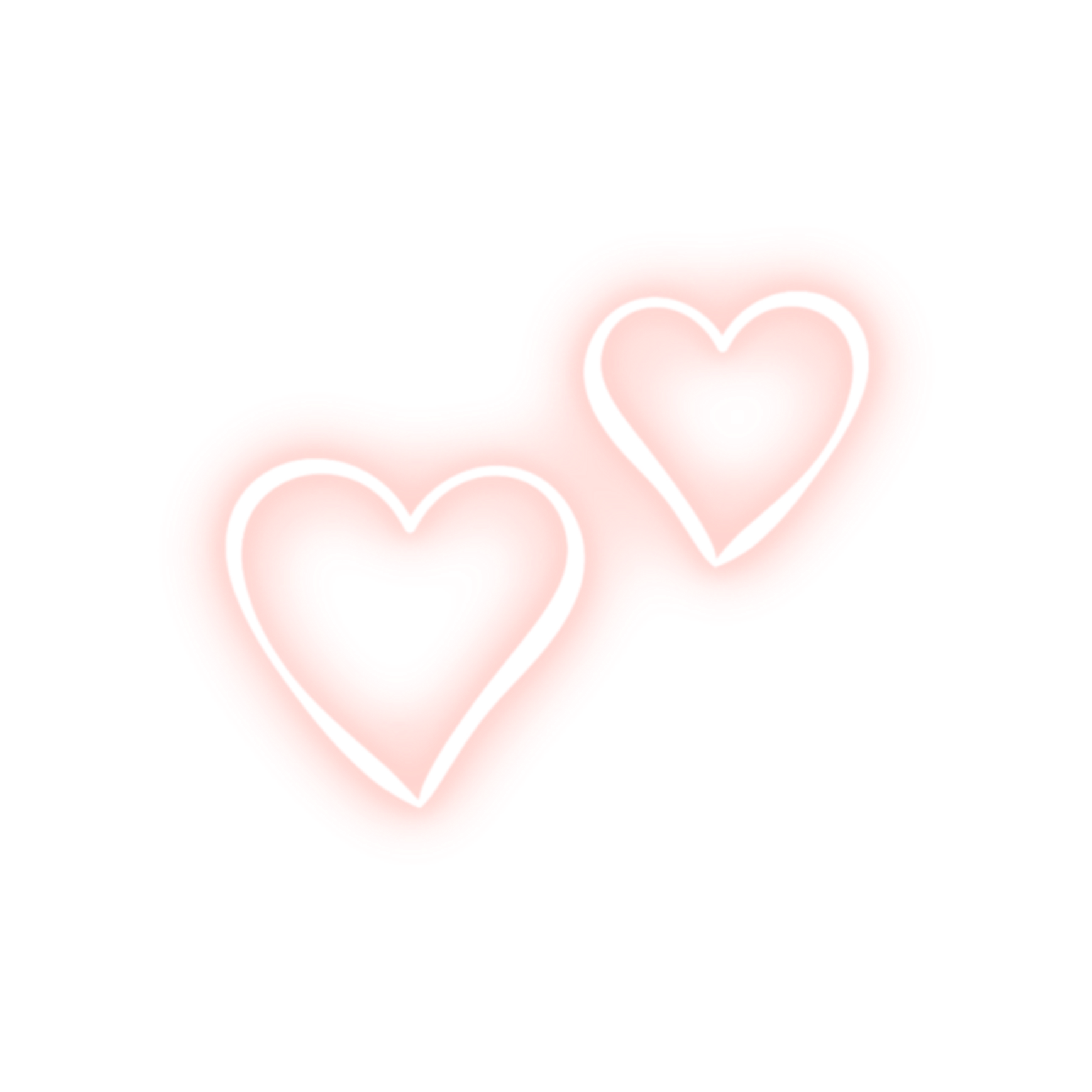 freetoedit сердце сердца неон sticker by @magic_is_anime