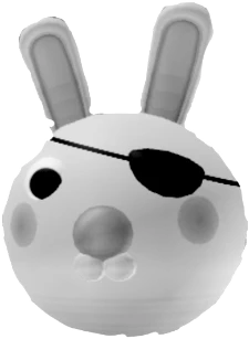 Horrible Bunny Piggy The Sticker By Eviee - bunny head roblox