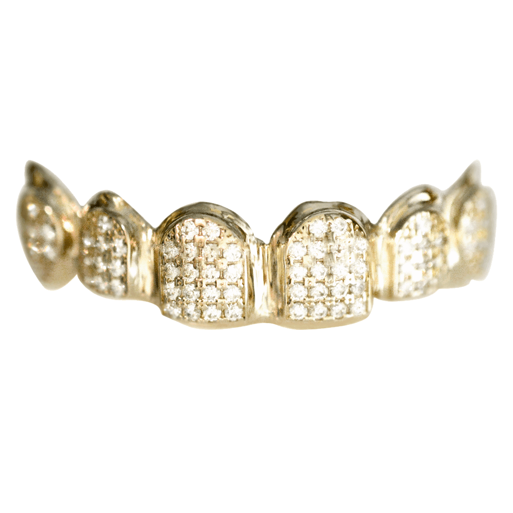 Teeth Gold Diamond Sticker By Uyghur Women