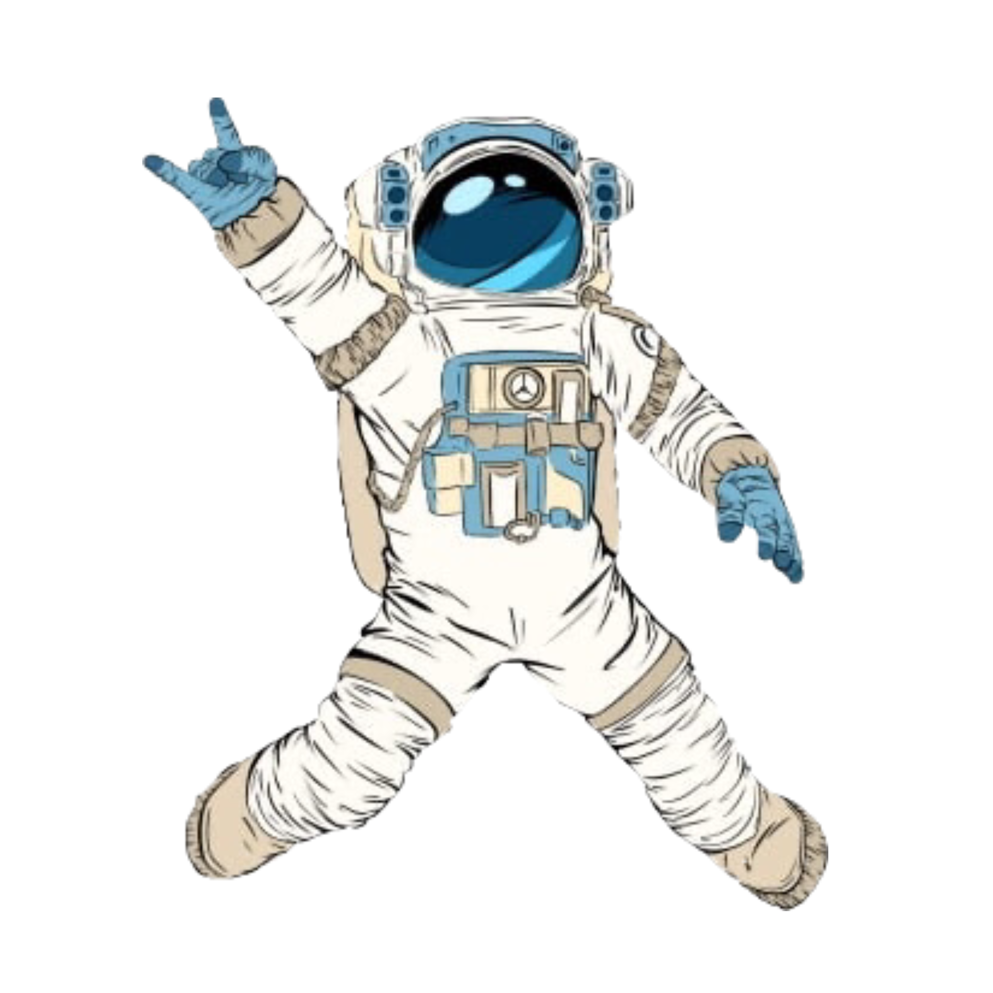 Astronaut Sticker By Ivy Bella George