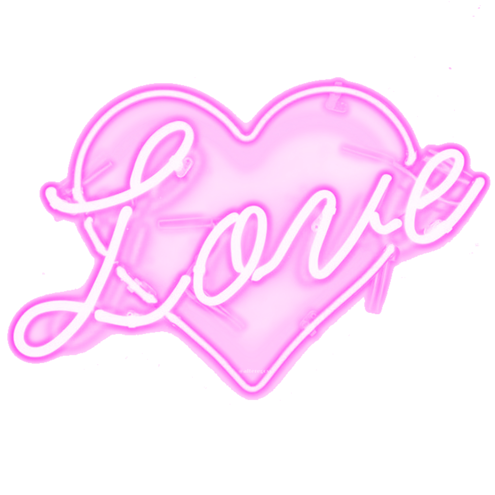 freetoedit love heart hearts neon sticker by @alteregoss