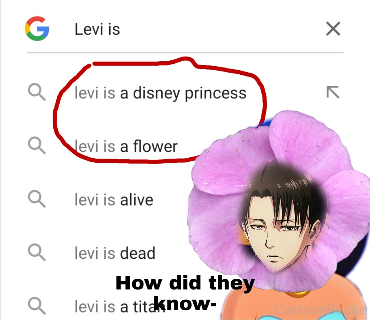 Levi is a princess