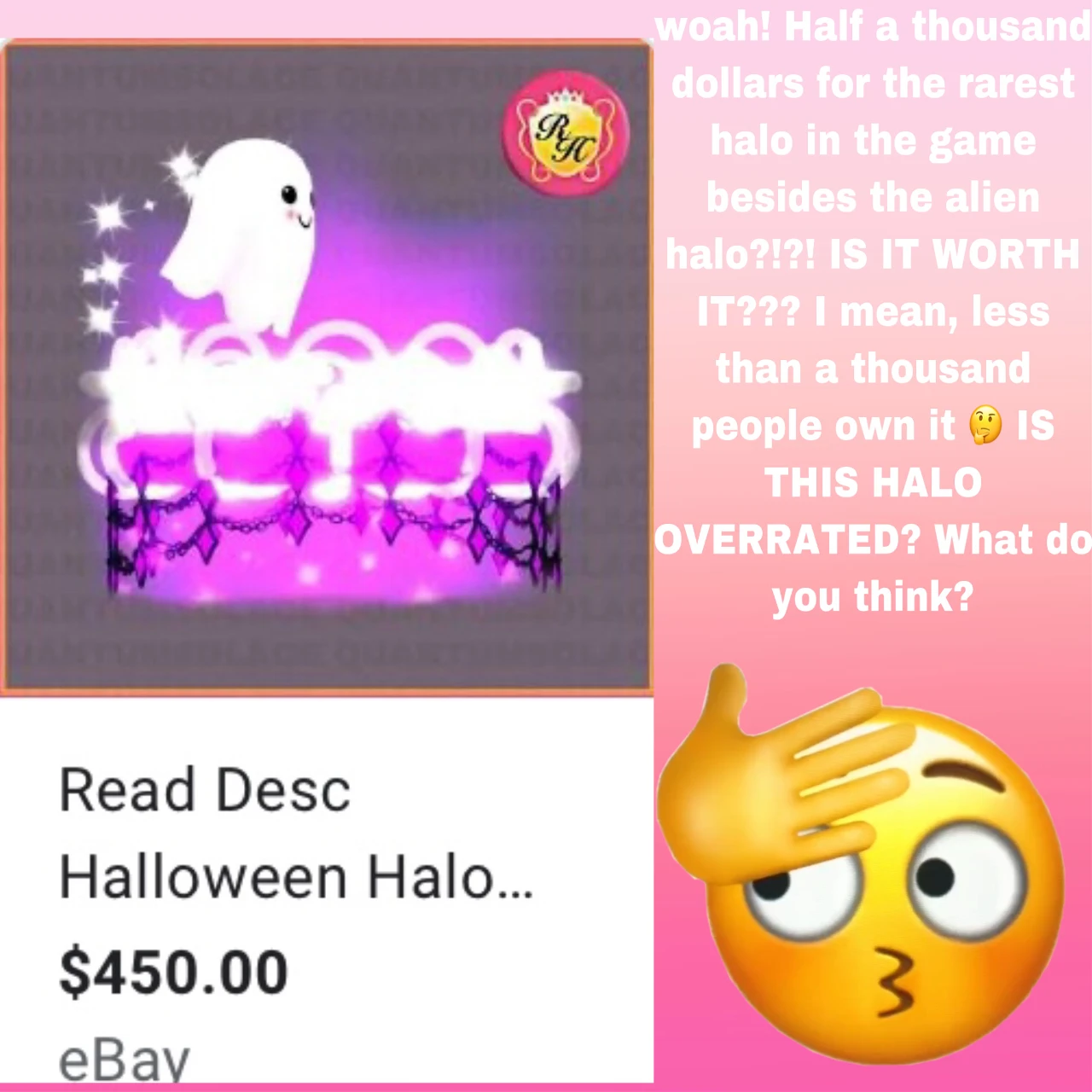 Overrated Rare Halo Robloxroyalehigh Image By Kaileen