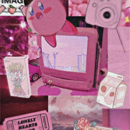 freetoedit aesthetic pink collage vintage