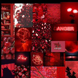 freetoedit red redaesthetic aesthetic collage