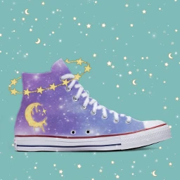 2 2ndpost like space moon crescentmoon stars freetoedit ircdesignthesneaker designthesneaker