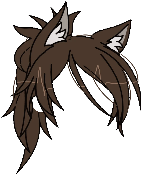 photo Picsart Gacha Life Hair Wolf gacha gachalife sticker by follow me