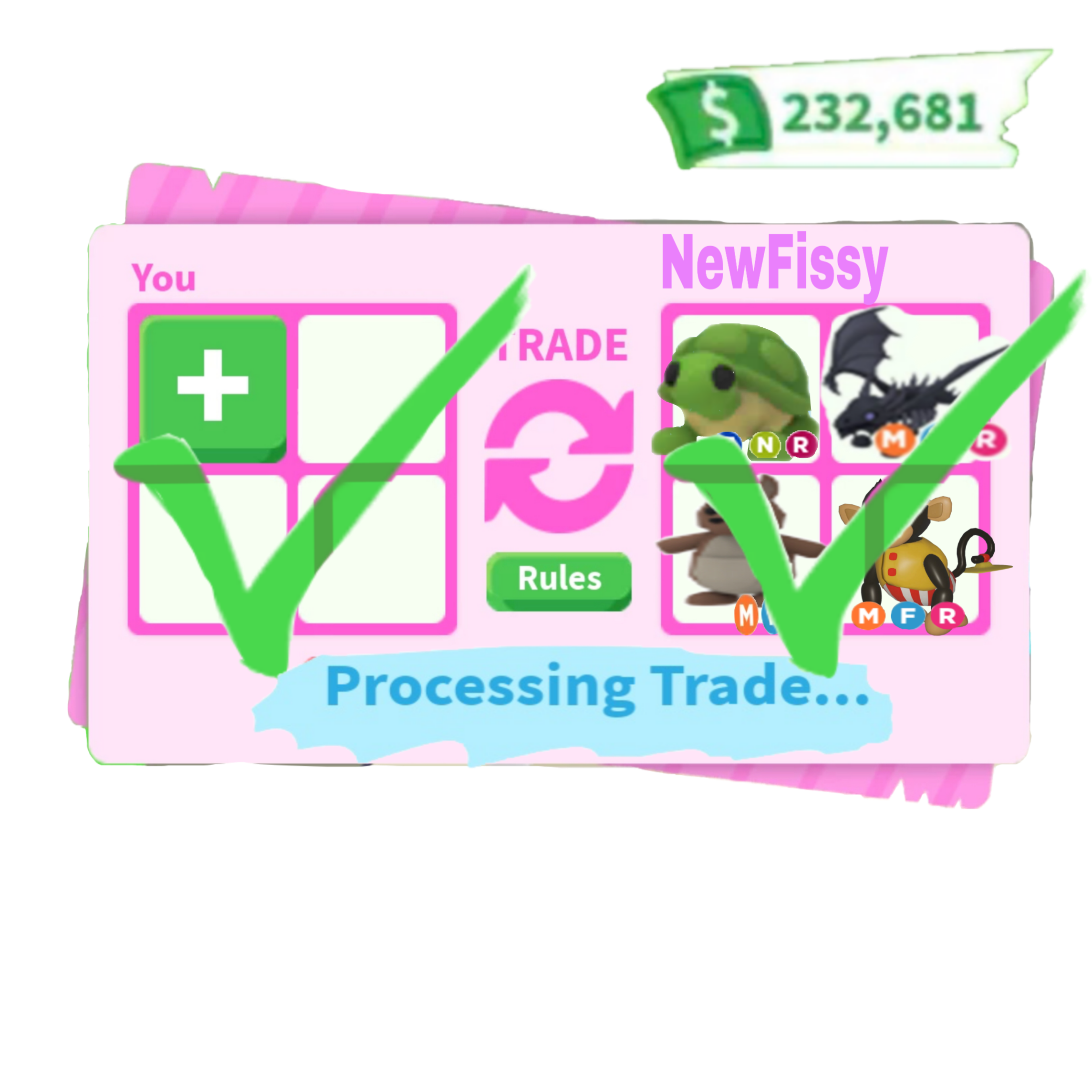 This visual is about trade adopt-me freetoedit adopt NewFissy Trade Adopt.....