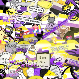 nonbinary pride purple them they wallpaper background freetoedit