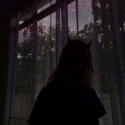demon girl dark aesthetic edit freetoedit