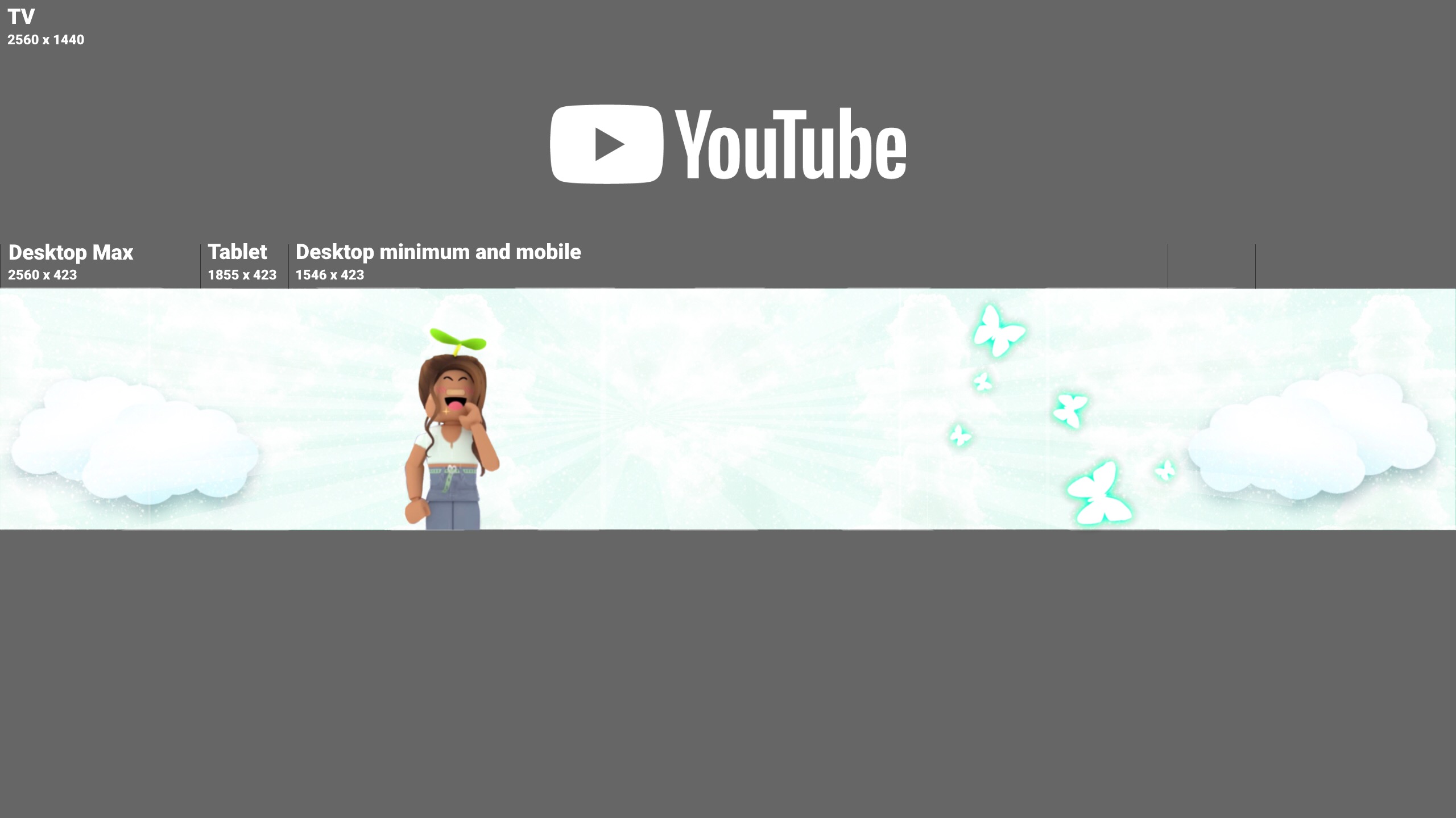 Roblox Youtube Channel Banner Image By Serenity - youtube channel art roblox 2560x1440