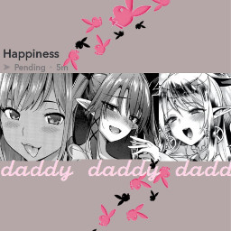 freetoedit anime animegirl blackandwhite daddy