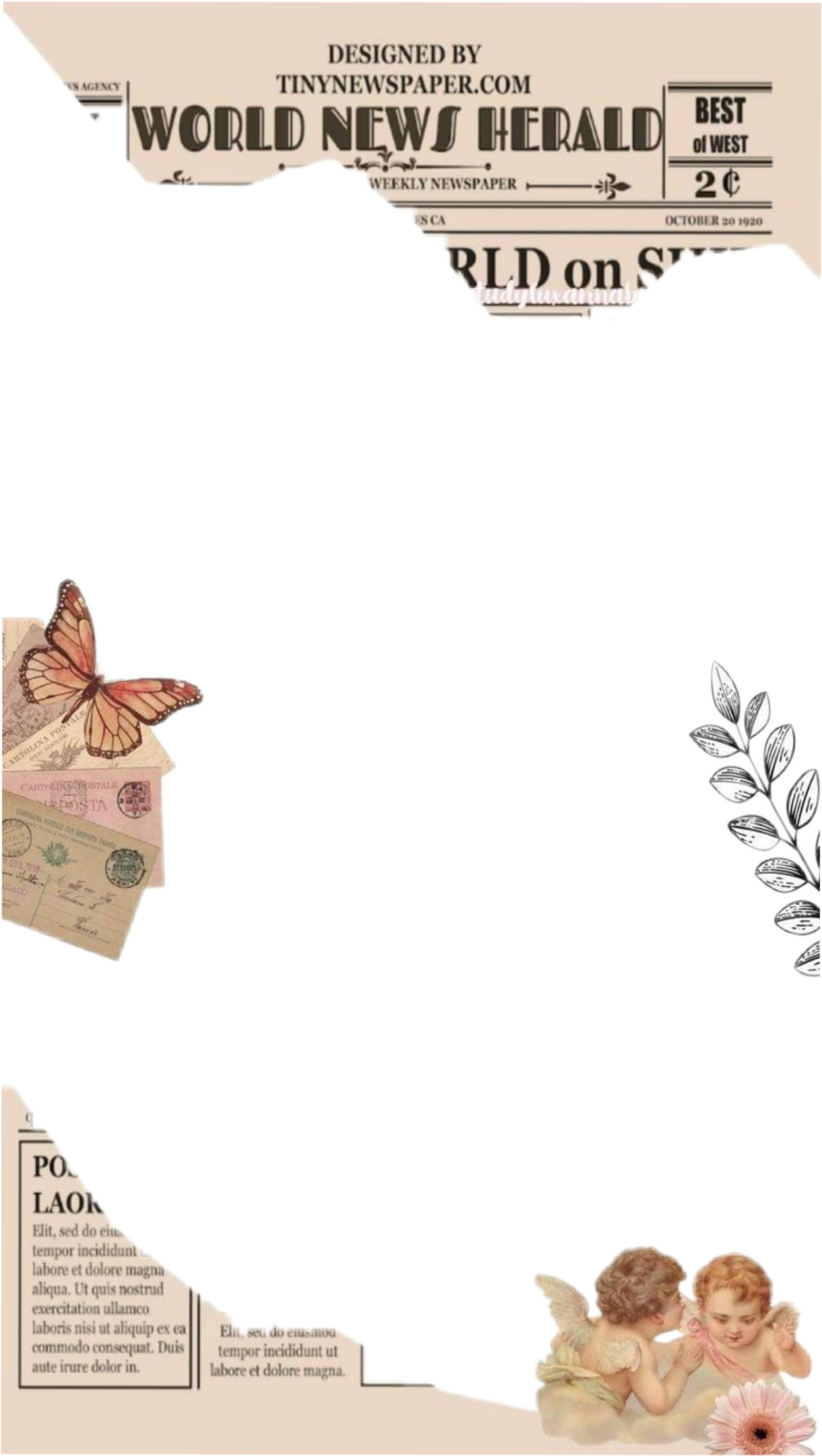 Newspaper Png Aesthetic