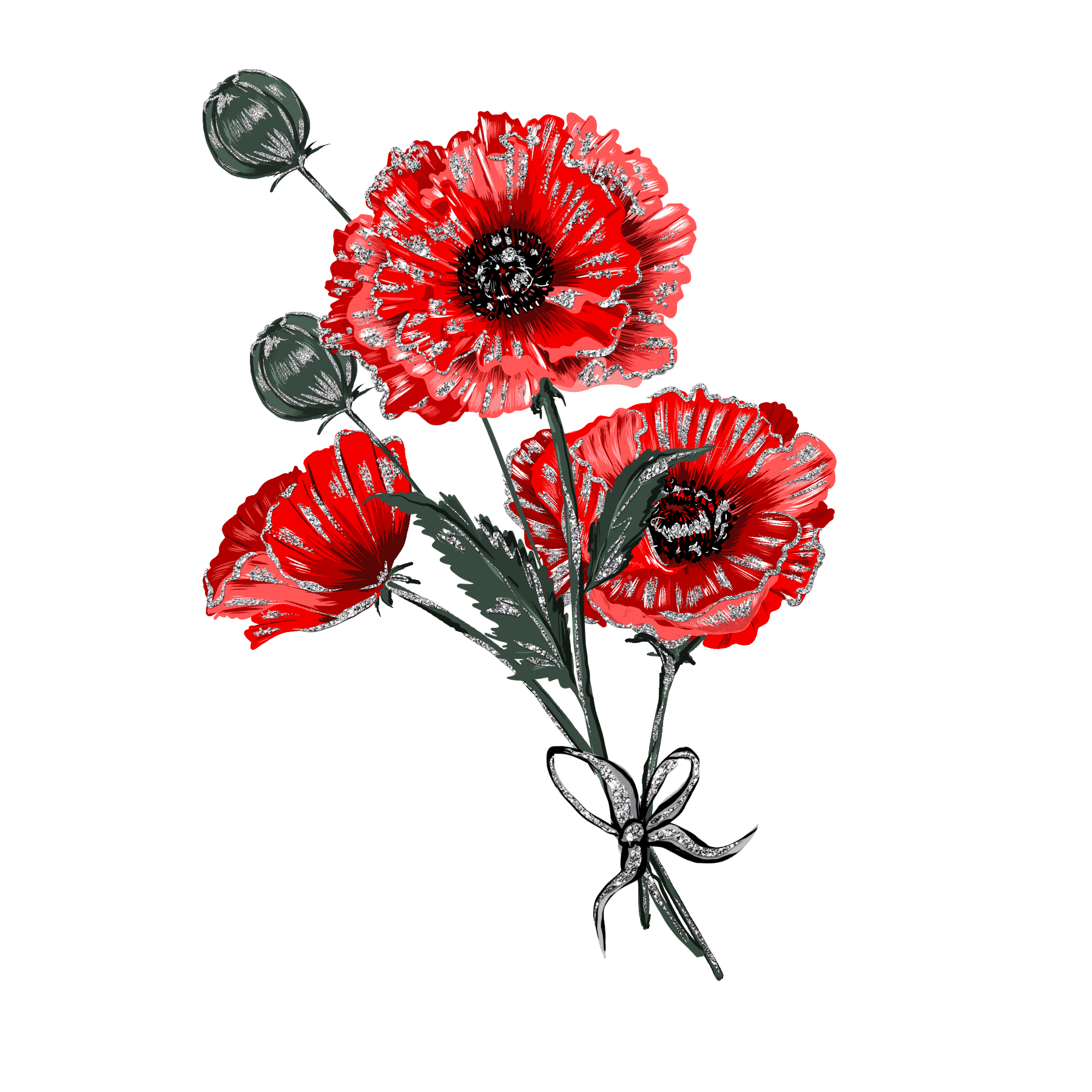 Poppy Poppies Remembrance Sticker By Stacey4790