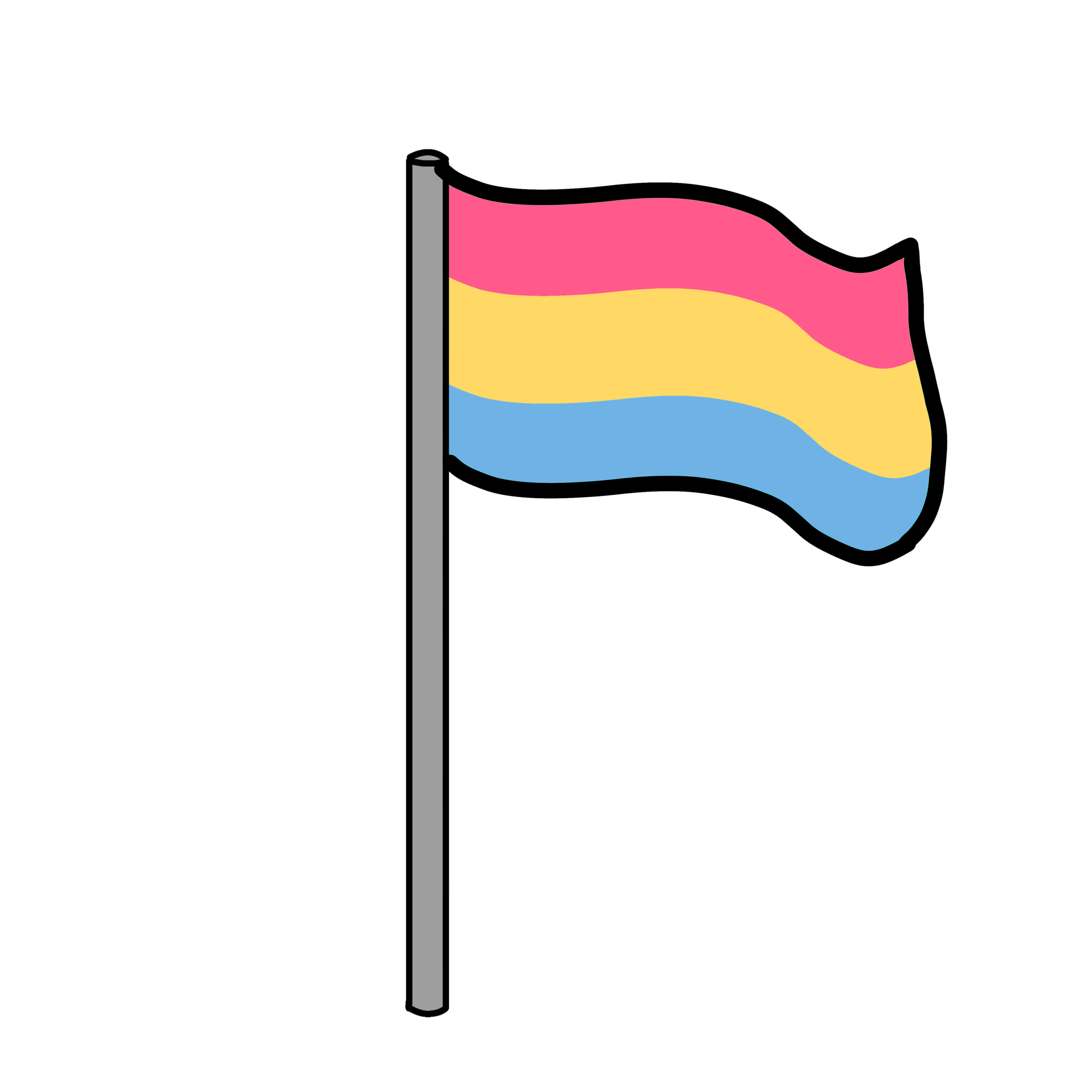 Freetoedit Pride Pansexual Sticker By Justl0nely