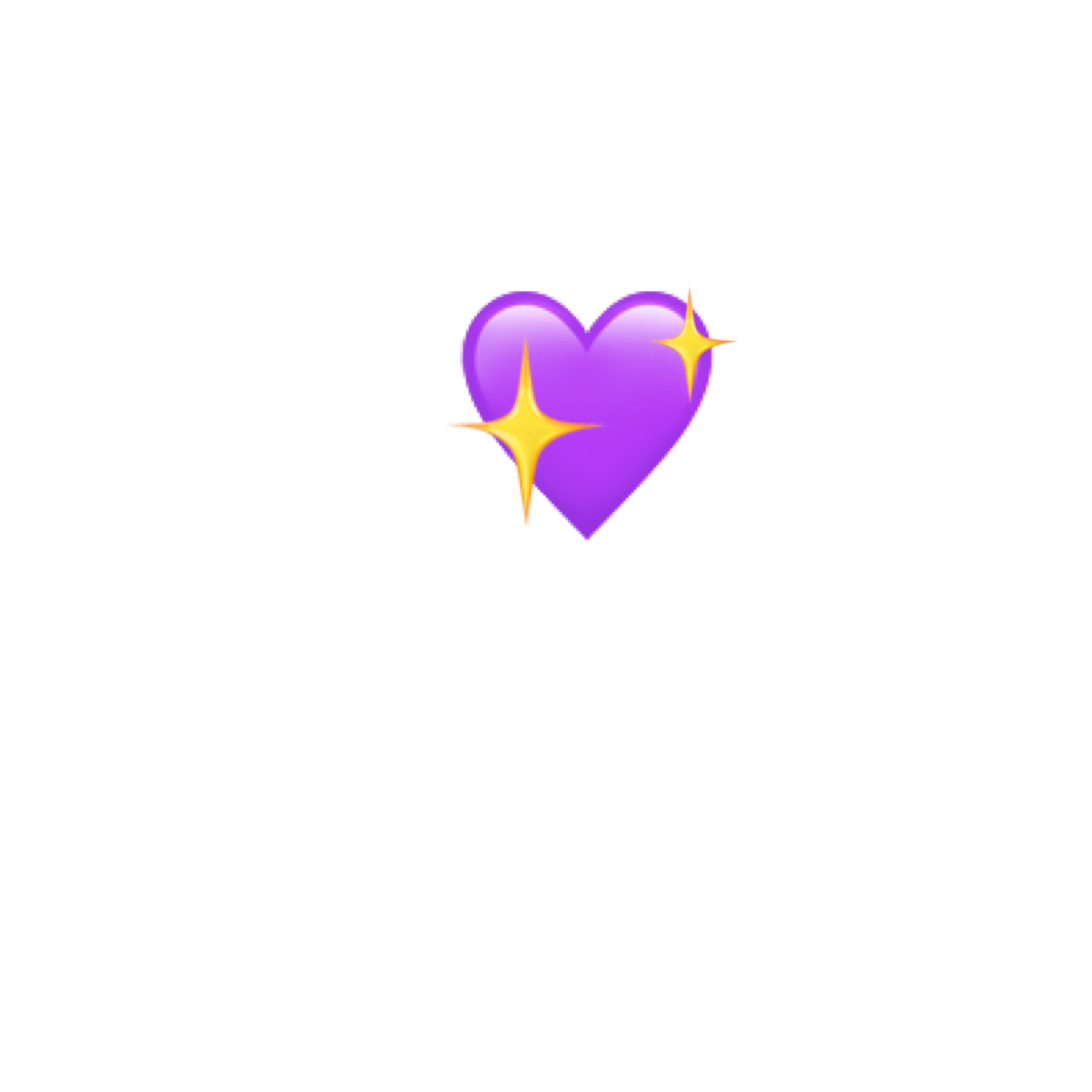 purple heart glitter emoji sticker by @bts_baby_mochi