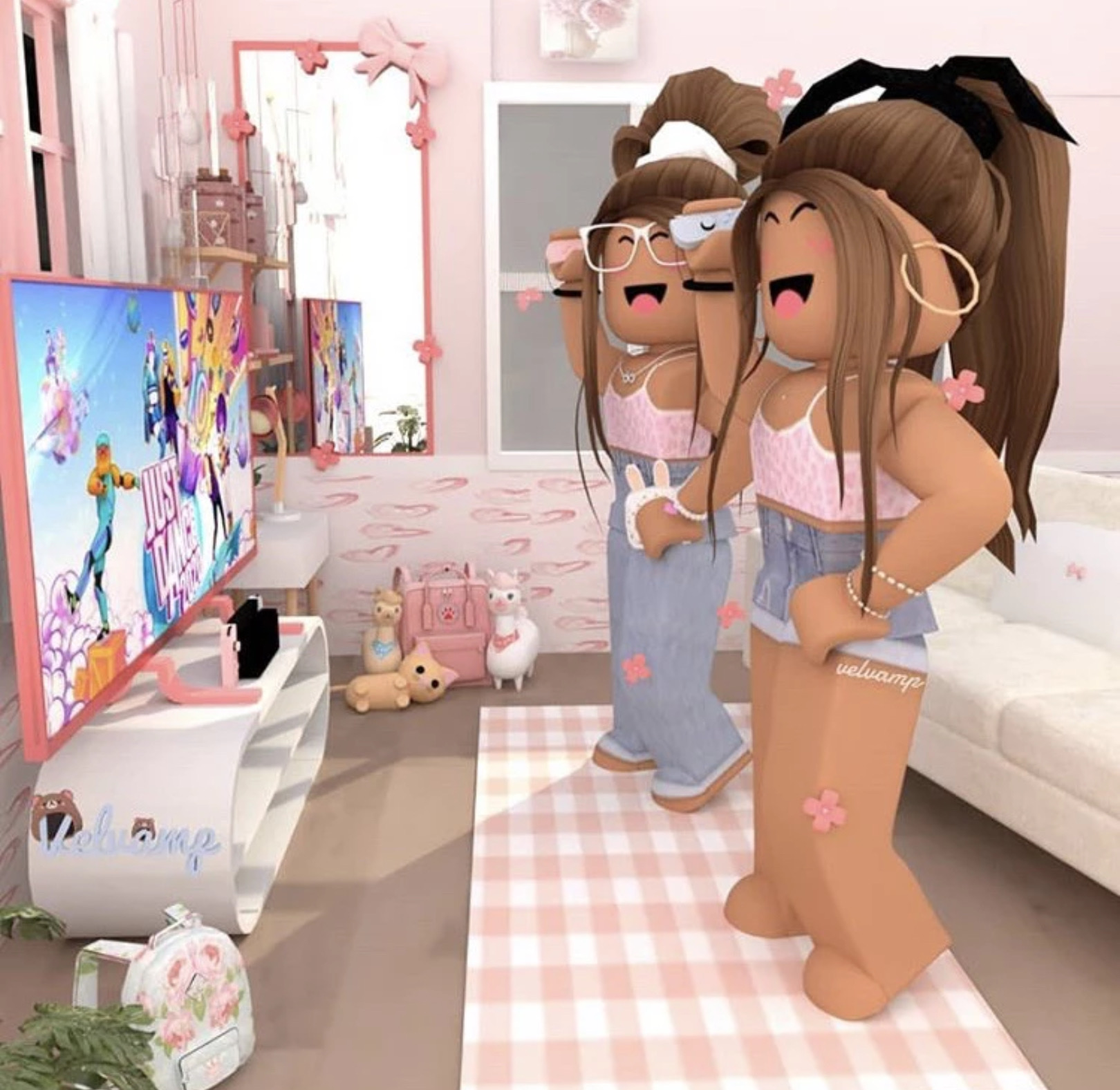 What Is Gfx On Roblox - cute aesthetic roblox gfx four girls