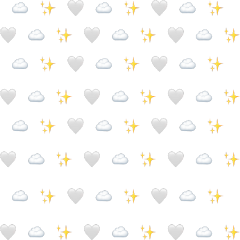 freetoedit emoji heart sparkle clouds