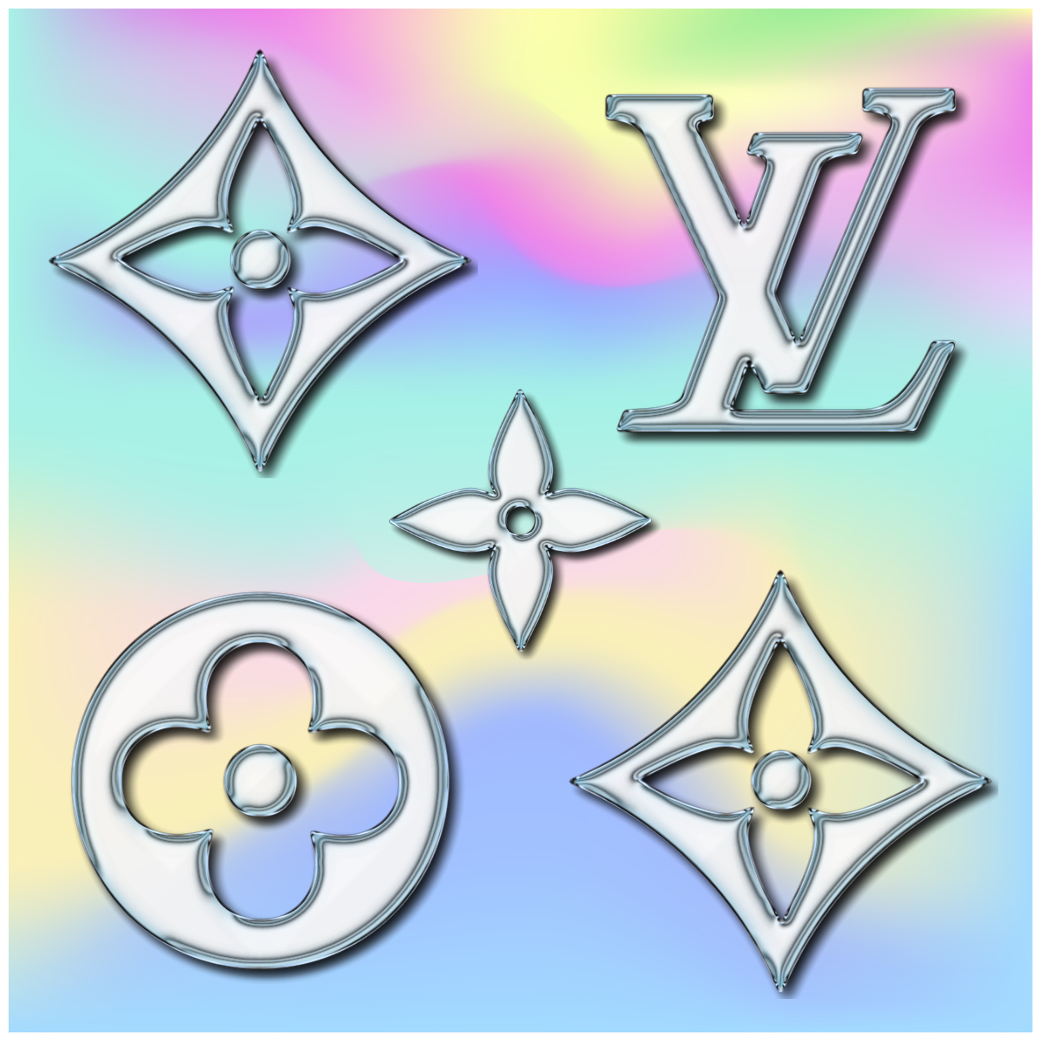 3D LV Logo Design by TeVesMuyNerviosa in 2023