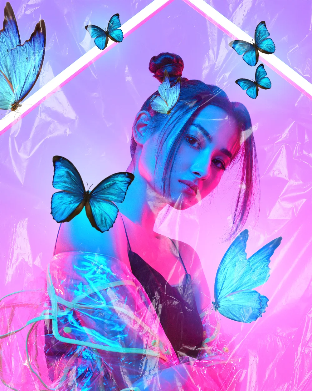 #freetoedit #neon #neonvibes #butterfly