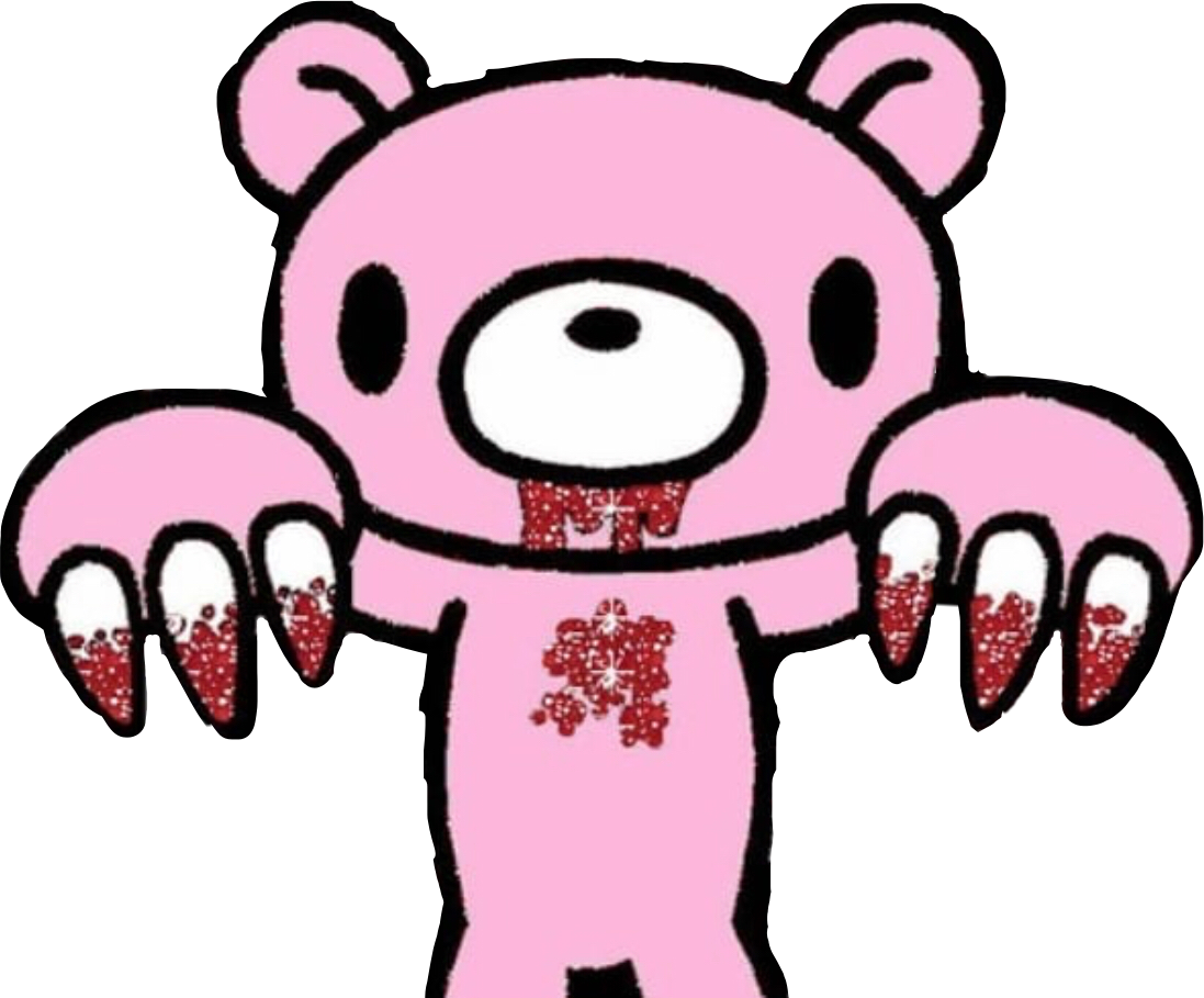 Gloomybear Gloomy Blood Scene Sticker By Eternalsoulz