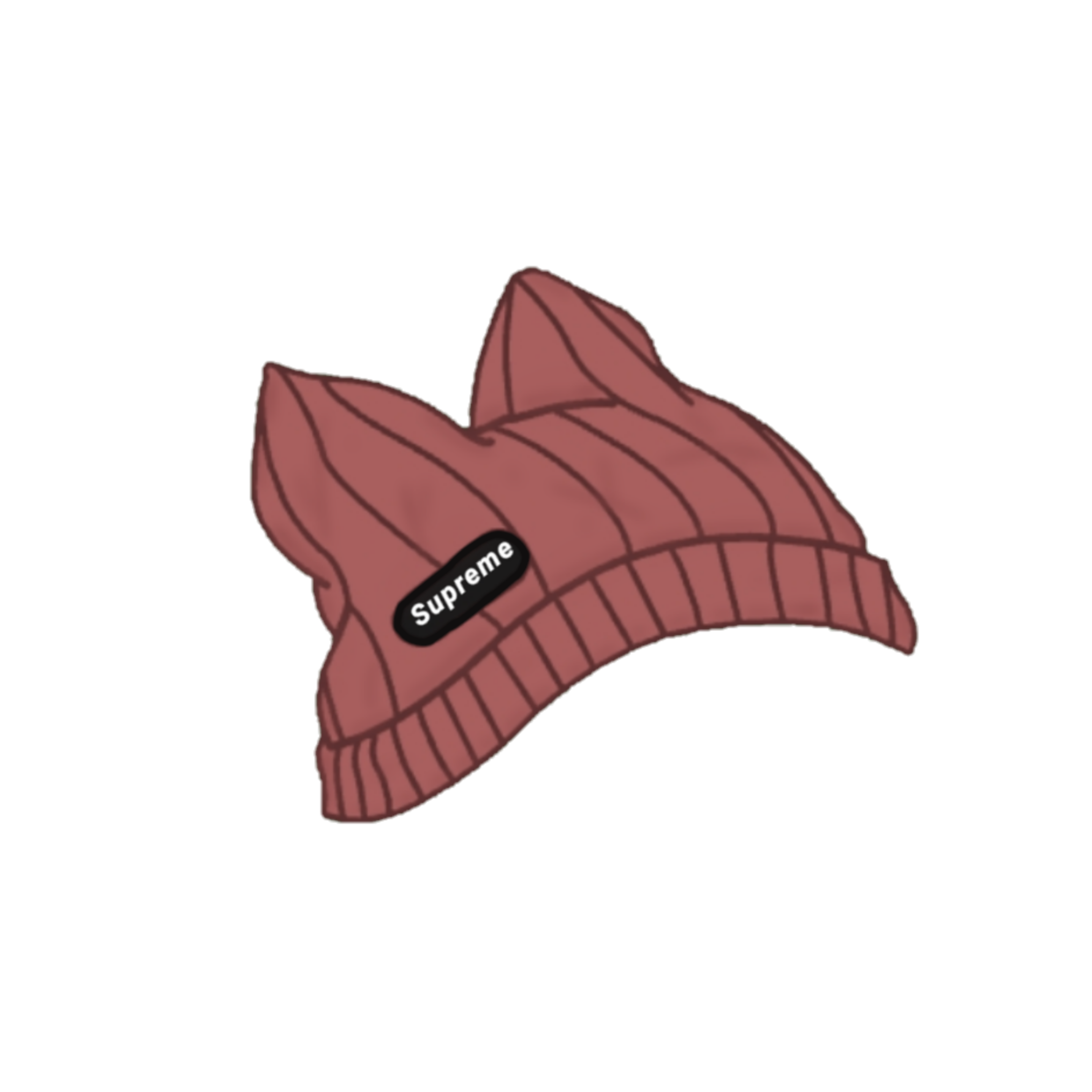 supreme pillow sticker