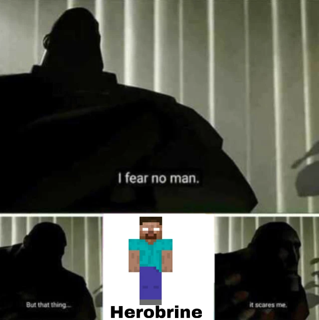 Minecraft Herobrine Meme Funny Mc Image By Hampter