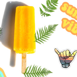 summer vibes yellow ircicepop icepop freetoedit