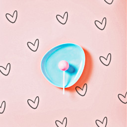 lollipop pinkandblue cute freetoedit