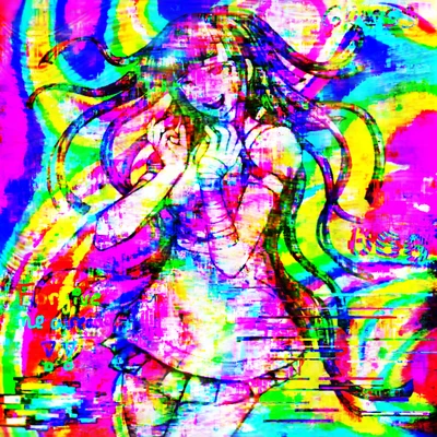 i tried my best aaaa #danganronpa #glitchcore #mikantsumiki #mikan #glitch #rainbow #eyestrain #danganronpa2 #tsumiki