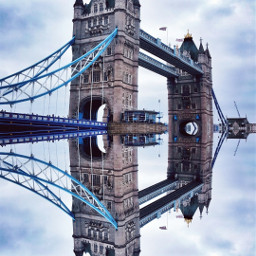 london mirroreffect towerbridge bridge england greatbritain love editing travel upsidedownbuildings