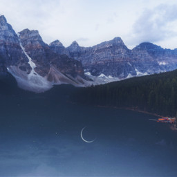 freetoedit lake nightsky mountain scenery
