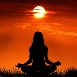 yoga meditación relax paz atardecer ocaso