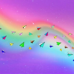 freetoedit srccolorfulpaperplanes colorfulpaperplanes