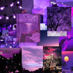 purple aesthetic lights freetoedit