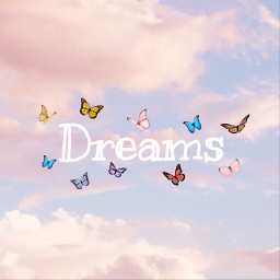 dream dreams butterfly colors nube sky travel interesting freetoedit