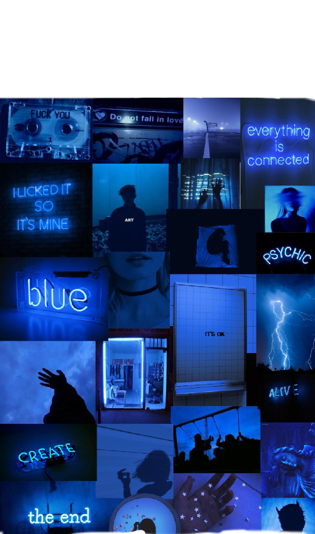 aesethic blue aestheticblue sticker by @pauuwu202000