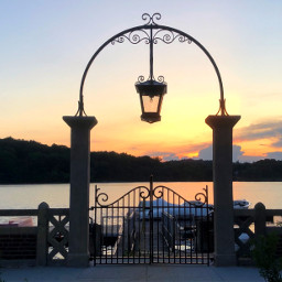 freetoedit sunset silhouette pond lake lantern boats summer pcgoldenhour goldenhour