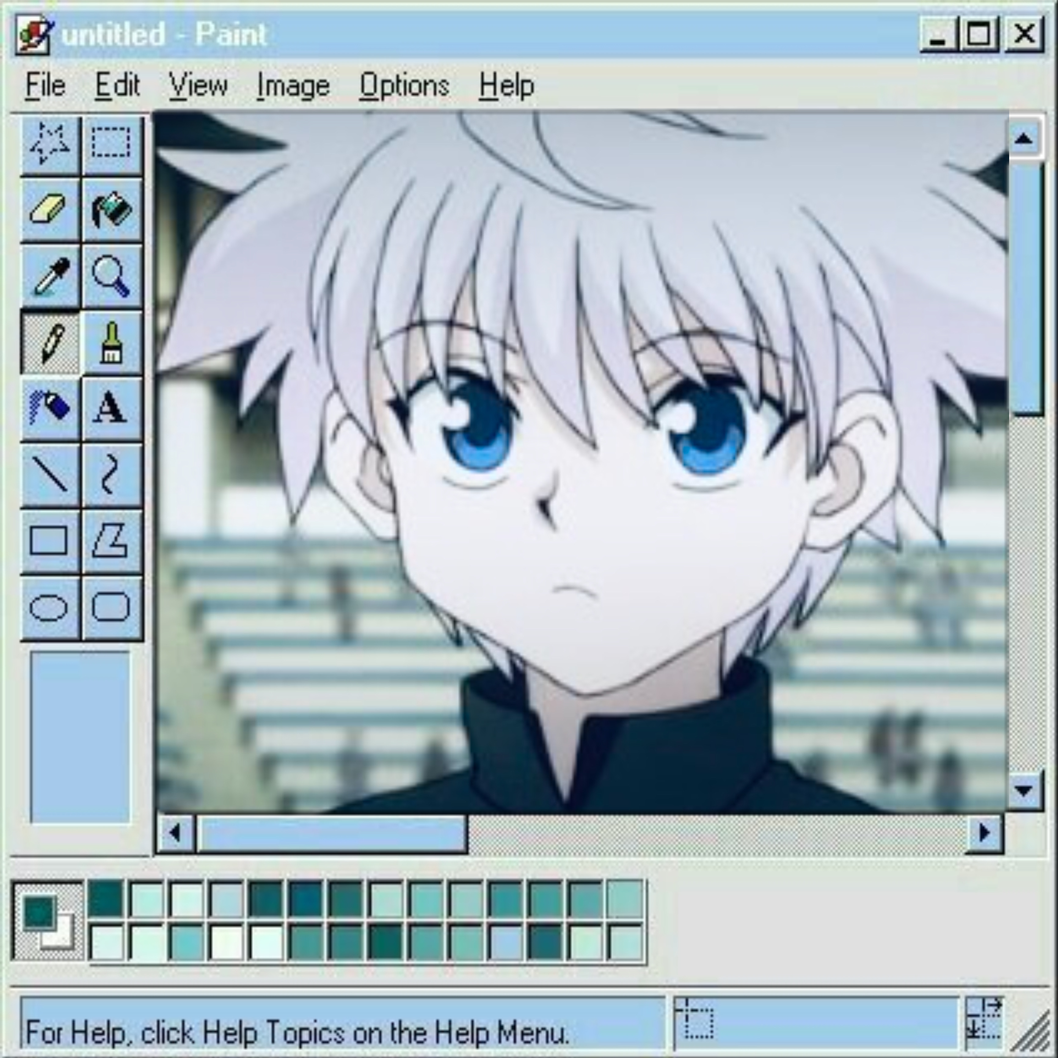 Kirua Killua Kiruazoldik Blue Aesthetic Image By