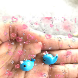 etsy smallbuisness narwhal cute clay kawaii love sparkles tinytreasurestm tiny shop blue pinm freetoedit