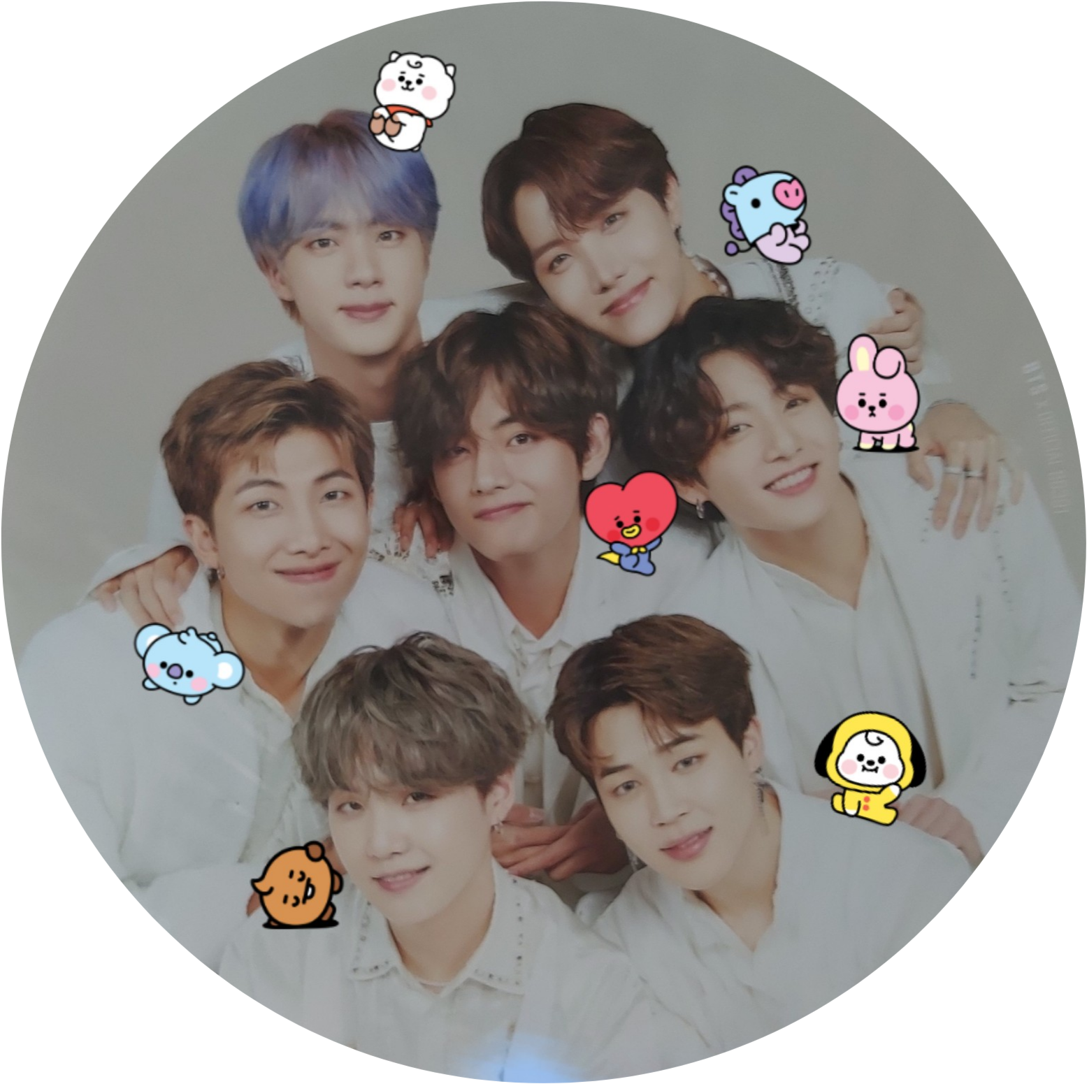 bt21 bt21edits koya bts bangtan rj sticker by moamiuwu