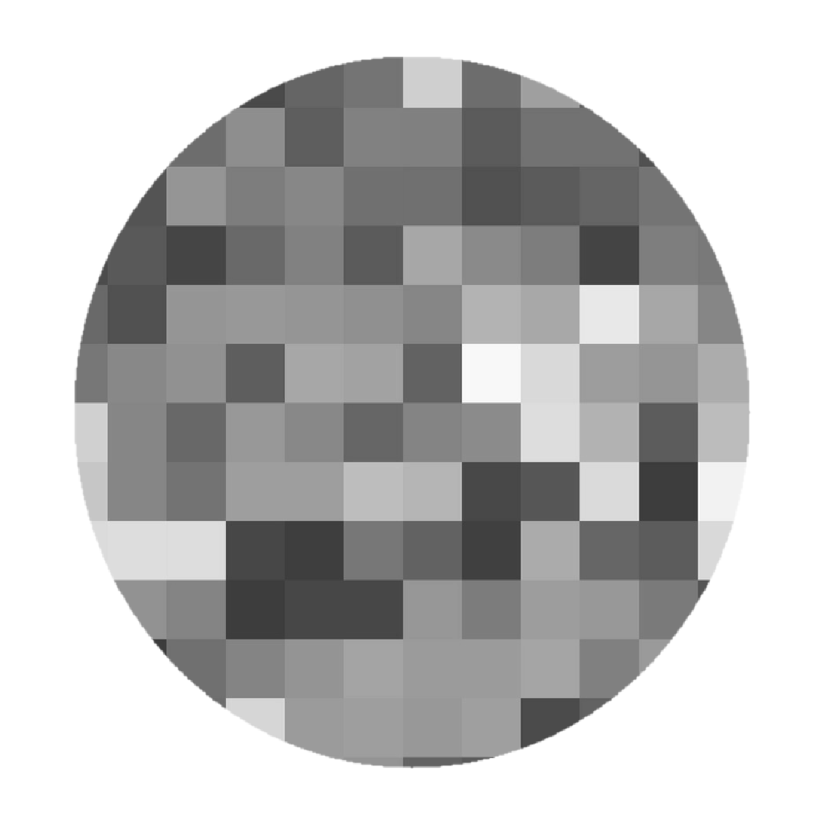 Circle Pixelated Censored Mono Sticker By Stacey4790
